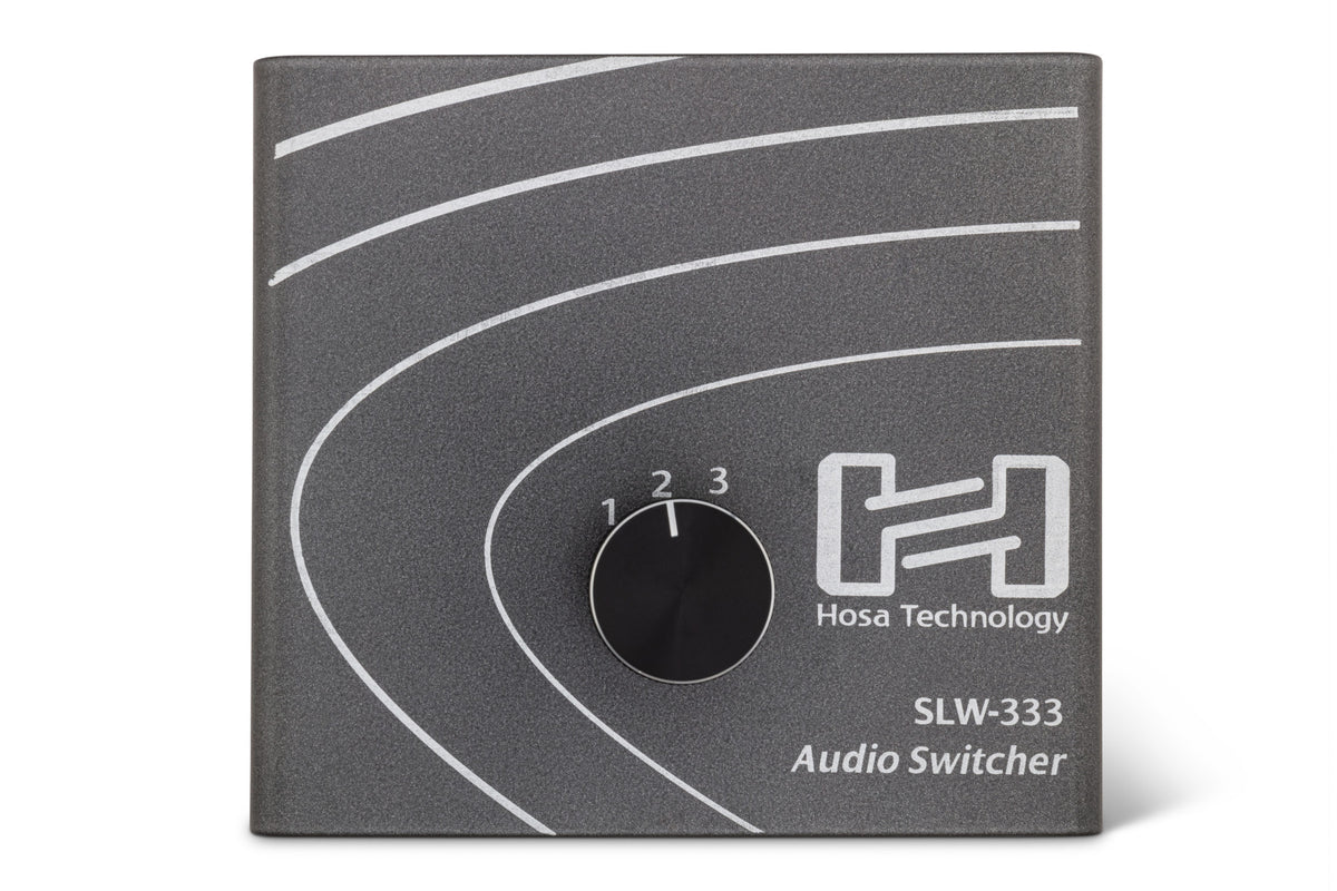 HOSA - Audio Switcher, 1/4 in TRS to 3 x 1/4 in TRS