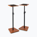 On-Stage SMS7500RB, Wood Studio Monitor Stands (Rosewood, Pair), Height Adjustment 35.5"- 56.5", 90 lbs. Weight Capacity, Steel / Wood Construction, Rosewood