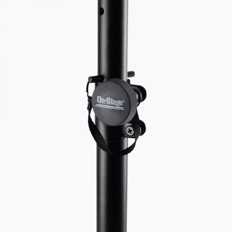 On-Stage SS7725, All-Steel Speaker Stand, Height Adjustment 46" - 74", 120 lb Weight Capacity, Steel Construction, Black