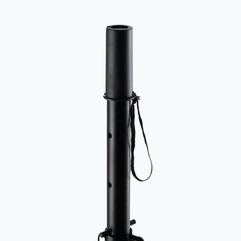 On-Stage SS7725, All-Steel Speaker Stand, Height Adjustment 46" - 74", 120 lb Weight Capacity, Steel Construction, Black
