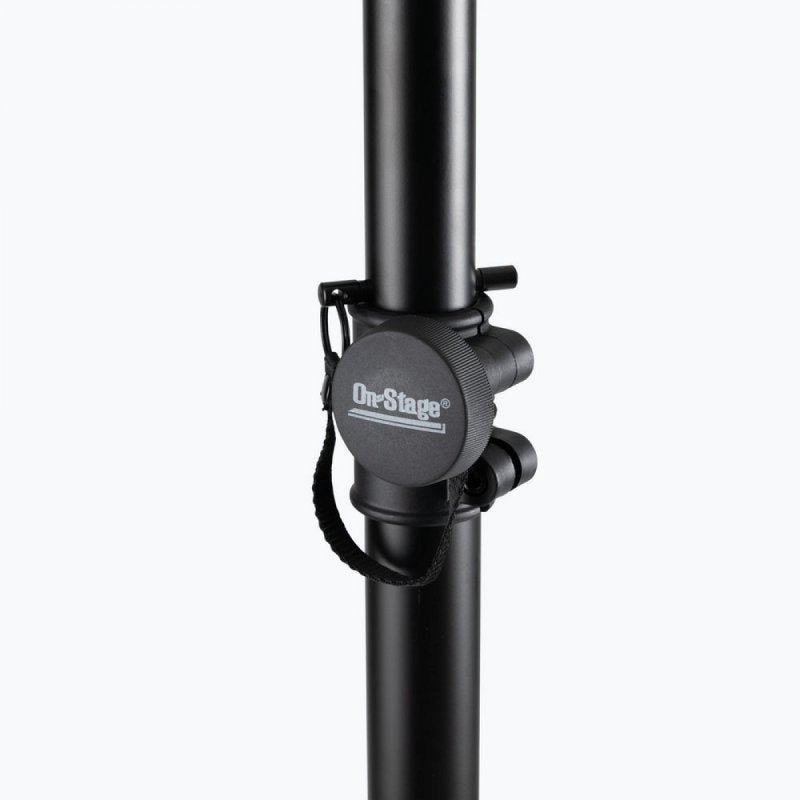 On-Stage SS7730B, Classic Speaker Stand, Height Adjustment 44"-80", 160 lbs. Weight Capacity, Steel and Aluminum Construction, Black