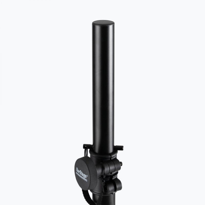 On-Stage SS7730B, Classic Speaker Stand, Height Adjustment 44"-80", 160 lbs. Weight Capacity, Steel and Aluminum Construction, Black