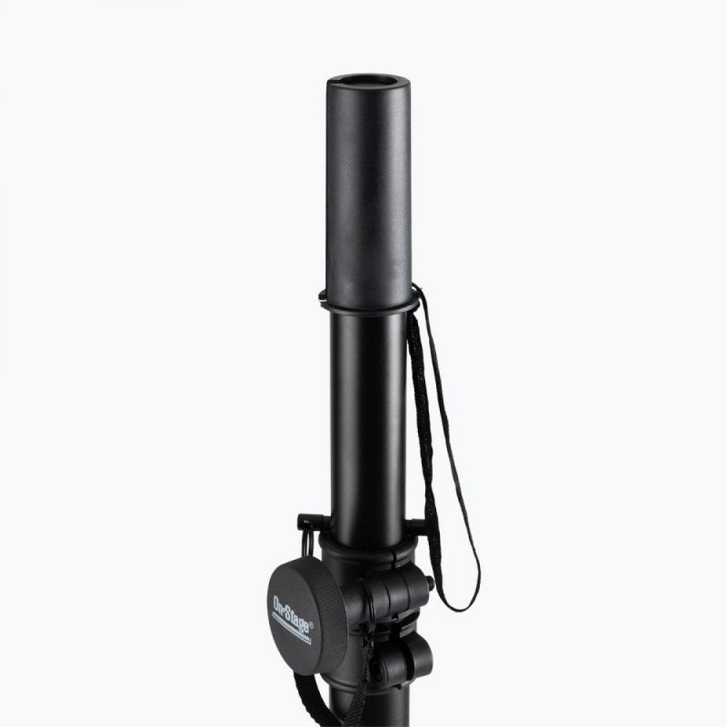 On-Stage SS7730B, Classic Speaker Stand, Height Adjustment 44"-80", 160 lbs. Weight Capacity, Steel and Aluminum Construction, Black