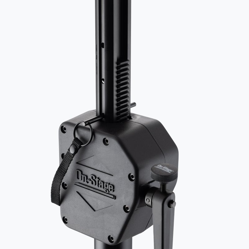 On-Stage SS7747V2, Crank-Up Subwoofer Pole, Height Adjustment 40"-63", 145 lbs Weight Capacity, Steel Construction, Black