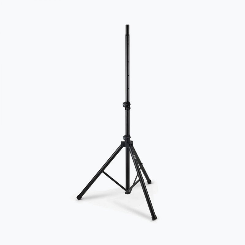 On-Stage SS7761B, All-Aluminum Speaker Stand, 45" - 72" Length, 120 lb Weight Capacity, 32" - 48" Base Spread, Aluminum Construction, Black