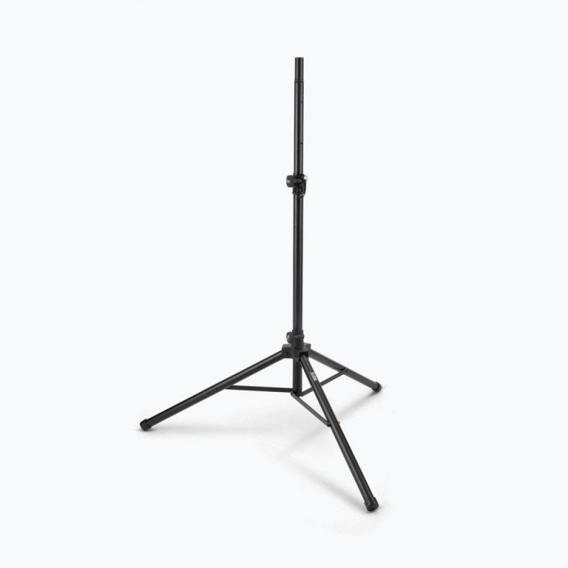 On-Stage SS7761B, All-Aluminum Speaker Stand, 45" - 72" Length, 120 lb Weight Capacity, 32" - 48" Base Spread, Aluminum Construction, Black