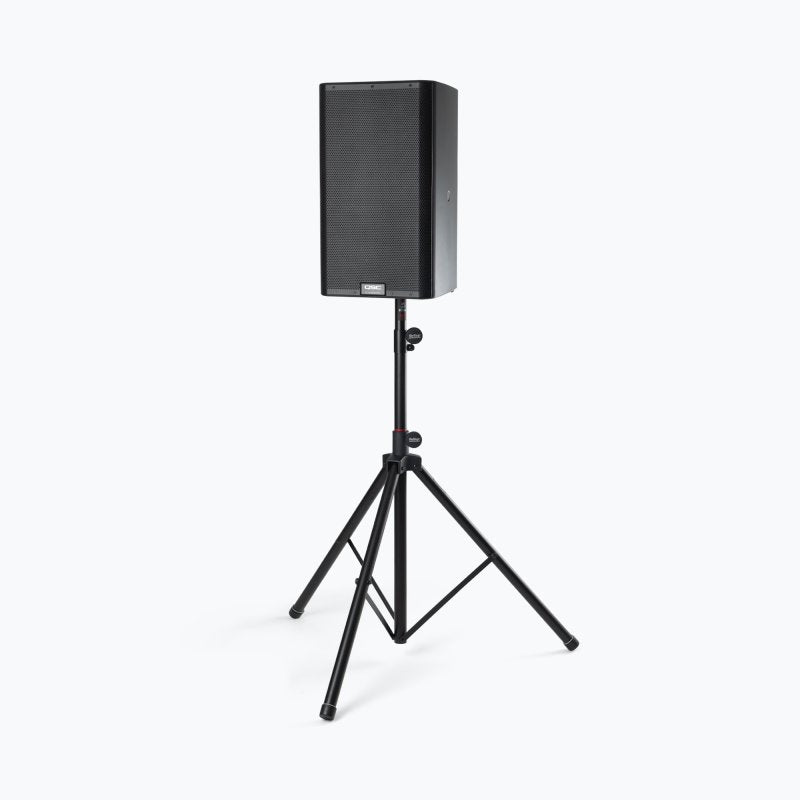On-Stage SS7764B, Air-Lift Speaker Stand, Height Adjustment 47" - 74", 100 lbs. Weight Capacity, 46" Base Spread, Aluminum and Steel Construction, Black