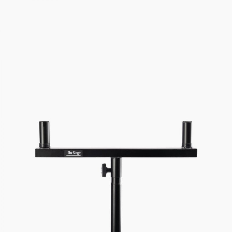 On-Stage SS7920, Dual-Mount Speaker Bracket, Up to 80 lbs Equally distributed- Level Application Weight Capacity, Steel Construction, Black