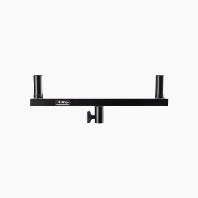 On-Stage SS7920, Dual-Mount Speaker Bracket, Up to 80 lbs Equally distributed- Level Application Weight Capacity, Steel Construction, Black