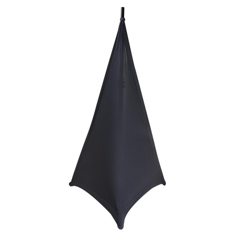 On-Stage SSA100B, Speaker/Lighting Stand Scrim, Stretchable, Durable Nylon w/ Built in Bag Construction, Black