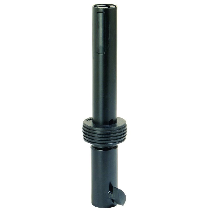 On-Stage SSA45LOK, Locking Speaker Adapter, 12" Including 3" Overlap on Speaker Shaft Length, Determined by Stand Used Weight Capacity, Steel tubing; Plastic Pressure Pads Construction, Black