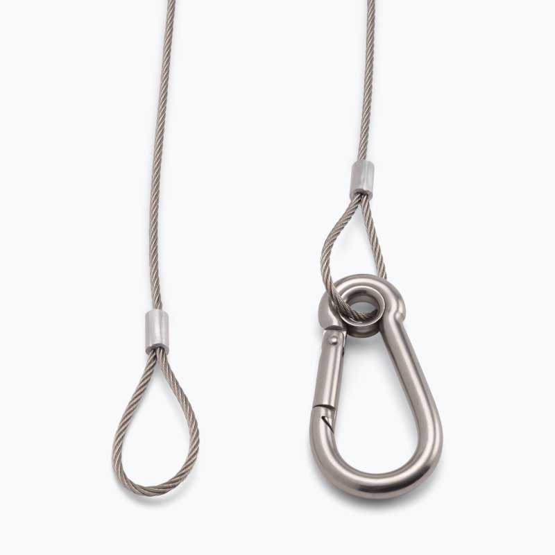 On-Stage SSACB28, Safety Cable, 28" Length, Steel Construction, Includes Carabiner