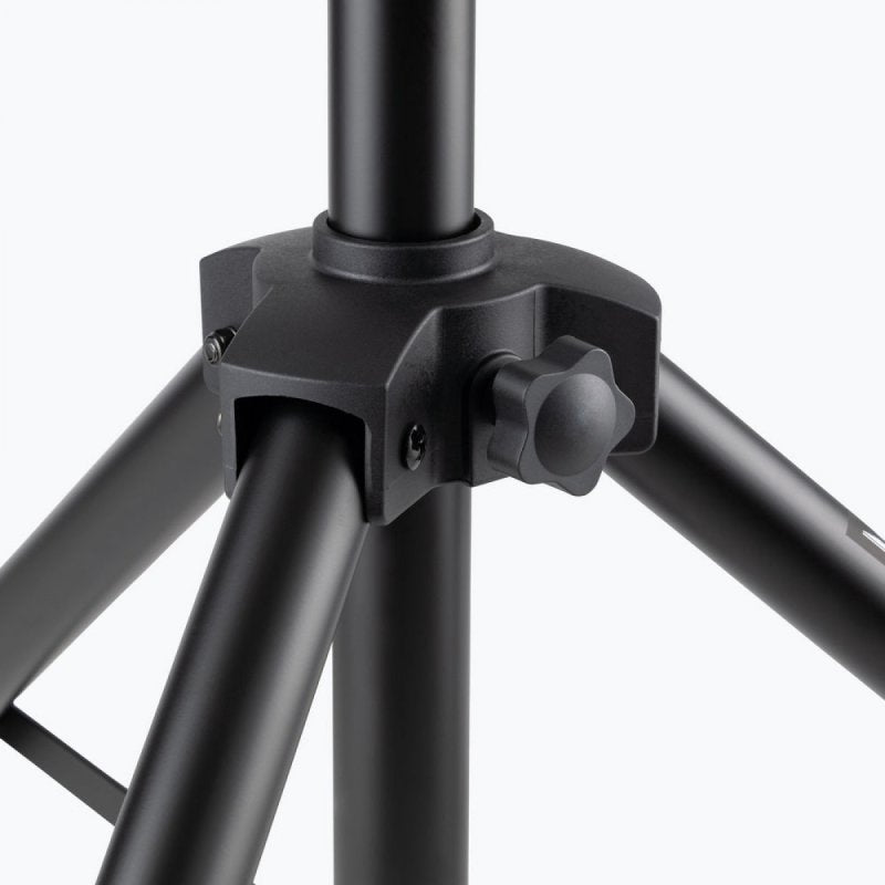 On-Stage SSP7750, Compact Speaker Stand Pack, Height Adjustment 37" - 60", 60 lbs Weight Capacity, Aluminum Construction, Black, Includes 2 Stands and Carry Bag