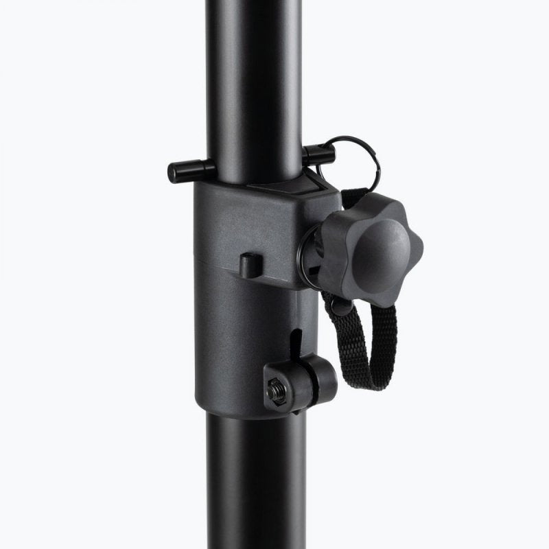 On-Stage SSP7750, Compact Speaker Stand Pack, Height Adjustment 37" - 60", 60 lbs Weight Capacity, Aluminum Construction, Black, Includes 2 Stands and Carry Bag