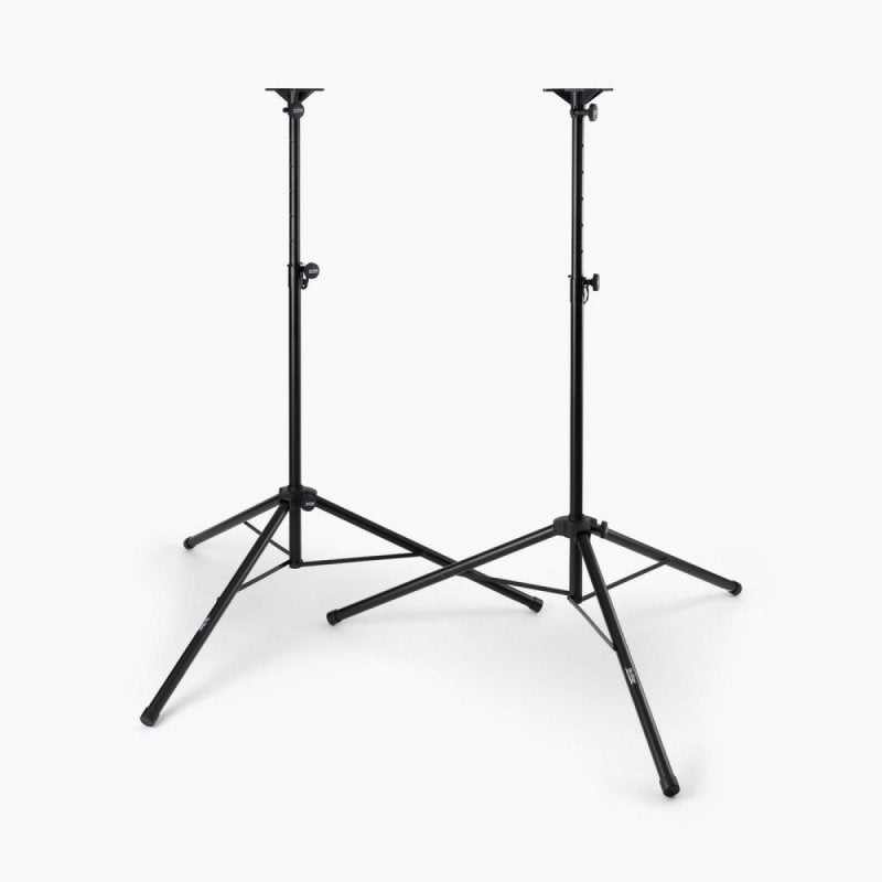 On-Stage SSP7850, Professional Speaker Stand Pack, Height Adjustment 46" - 74", 120 lbs Each Weight Capacity, Steel Construction, Black