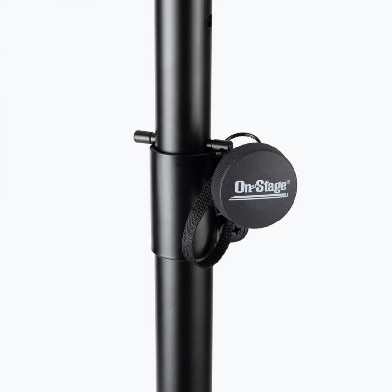 On-Stage SSP7850, Professional Speaker Stand Pack, Height Adjustment 46" - 74", 120 lbs Each Weight Capacity, Steel Construction, Black