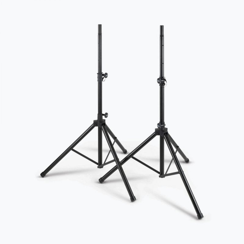 On-Stage SSP7950, All-Aluminum Speaker Stand Pack, Height Adjustment 45" - 72", 120 lbs Each Weight Capacity, Aluminum Construction, Black