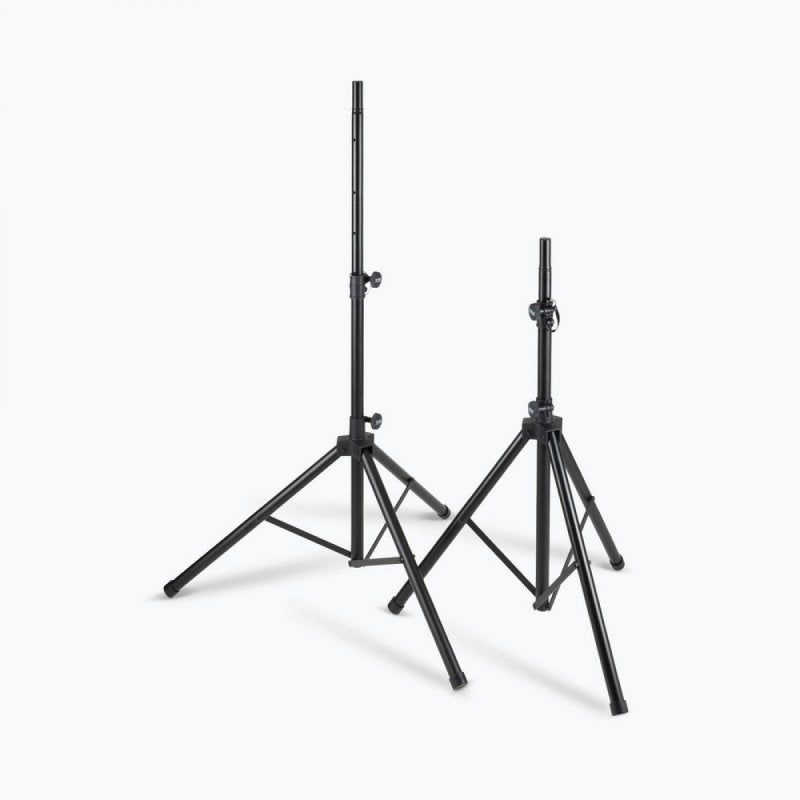 On-Stage SSP7950, All-Aluminum Speaker Stand Pack, Height Adjustment 45" - 72", 120 lbs Each Weight Capacity, Aluminum Construction, Black