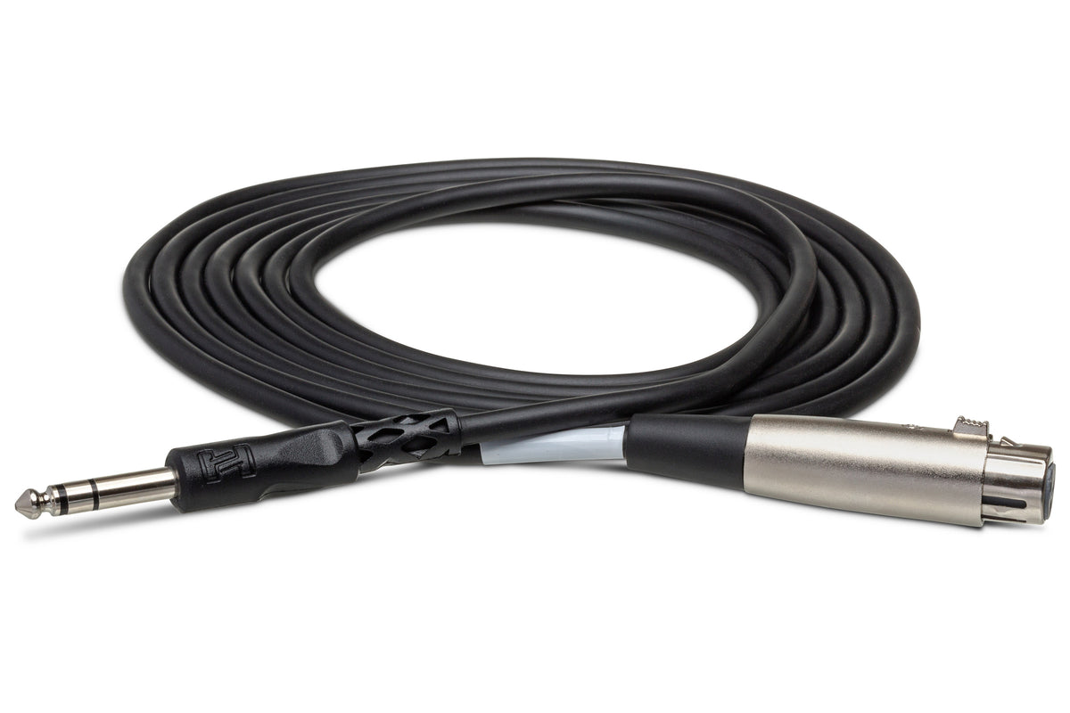 HOSA - Balanced Interconnect, XLR3F to 1/4 in TRS, 15 ft