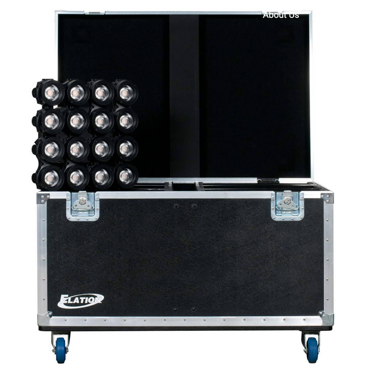 6-pack road case for Cuepix 16IP, 3/8
