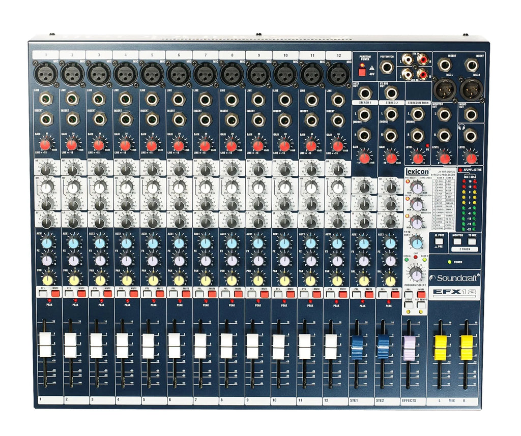 Soundcraft EFX12 Analog Mixing Console with Lexicon Effects