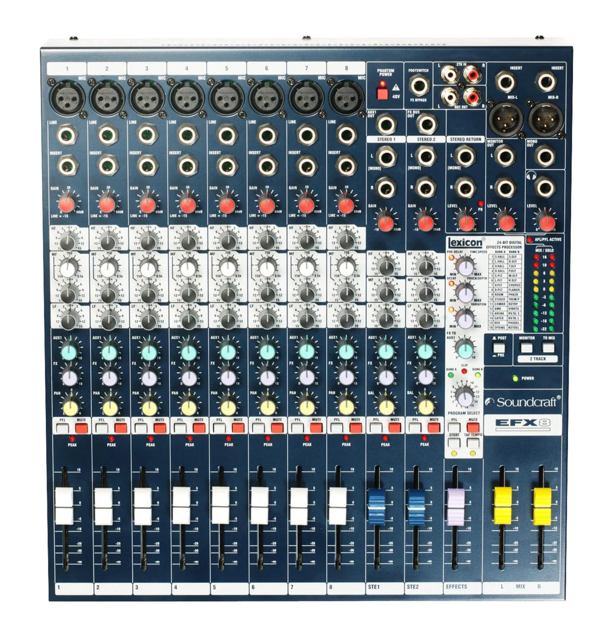 Soundcraft EFX8 Analog Mixing Console with Lexicon Effects