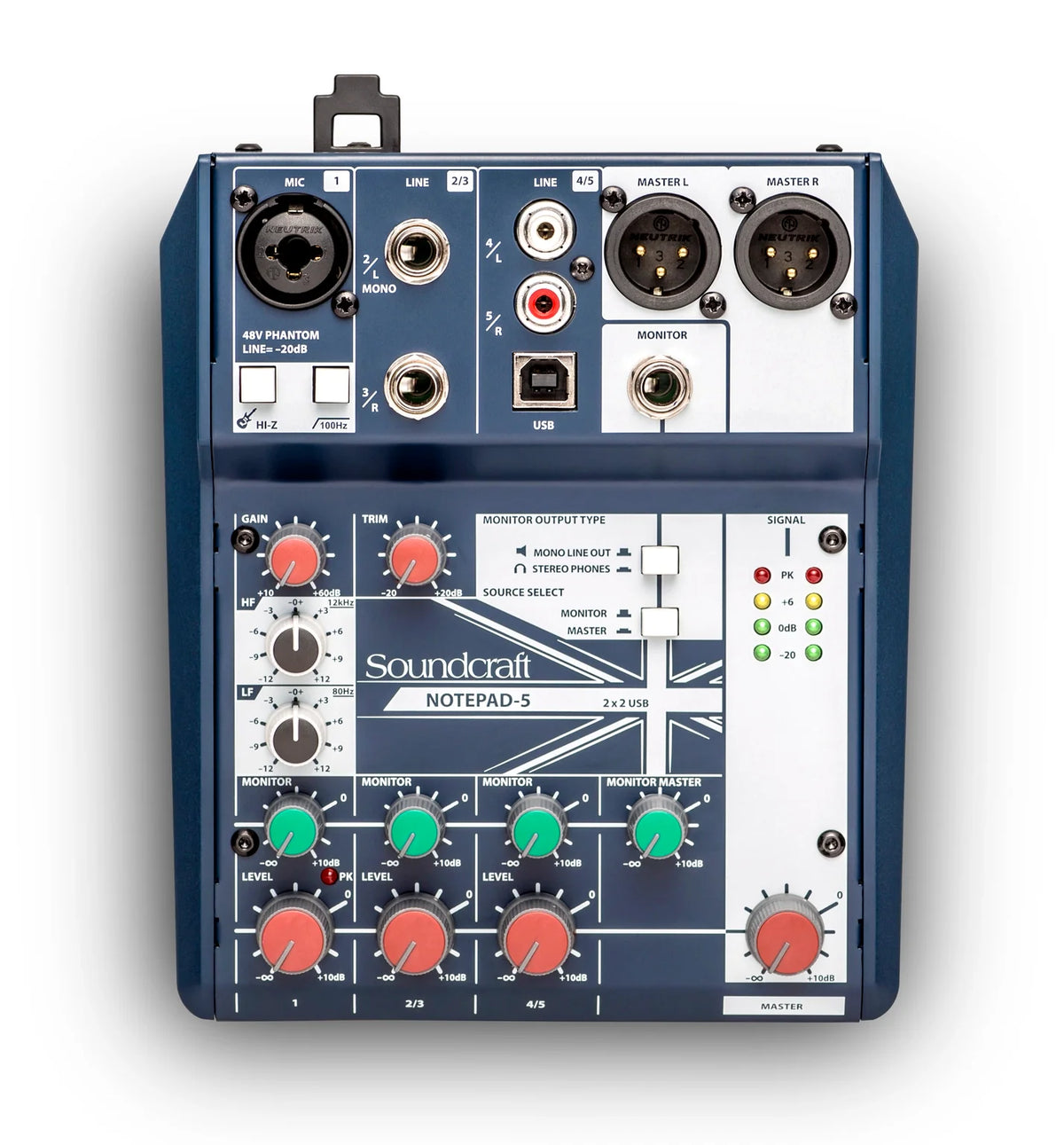 Soundcraft Notepad-5 Analog Mixing Console with USB
