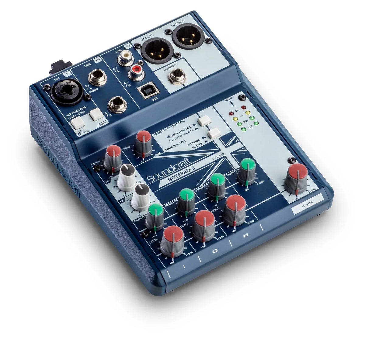 Soundcraft Notepad-5 Analog Mixing Console with USB