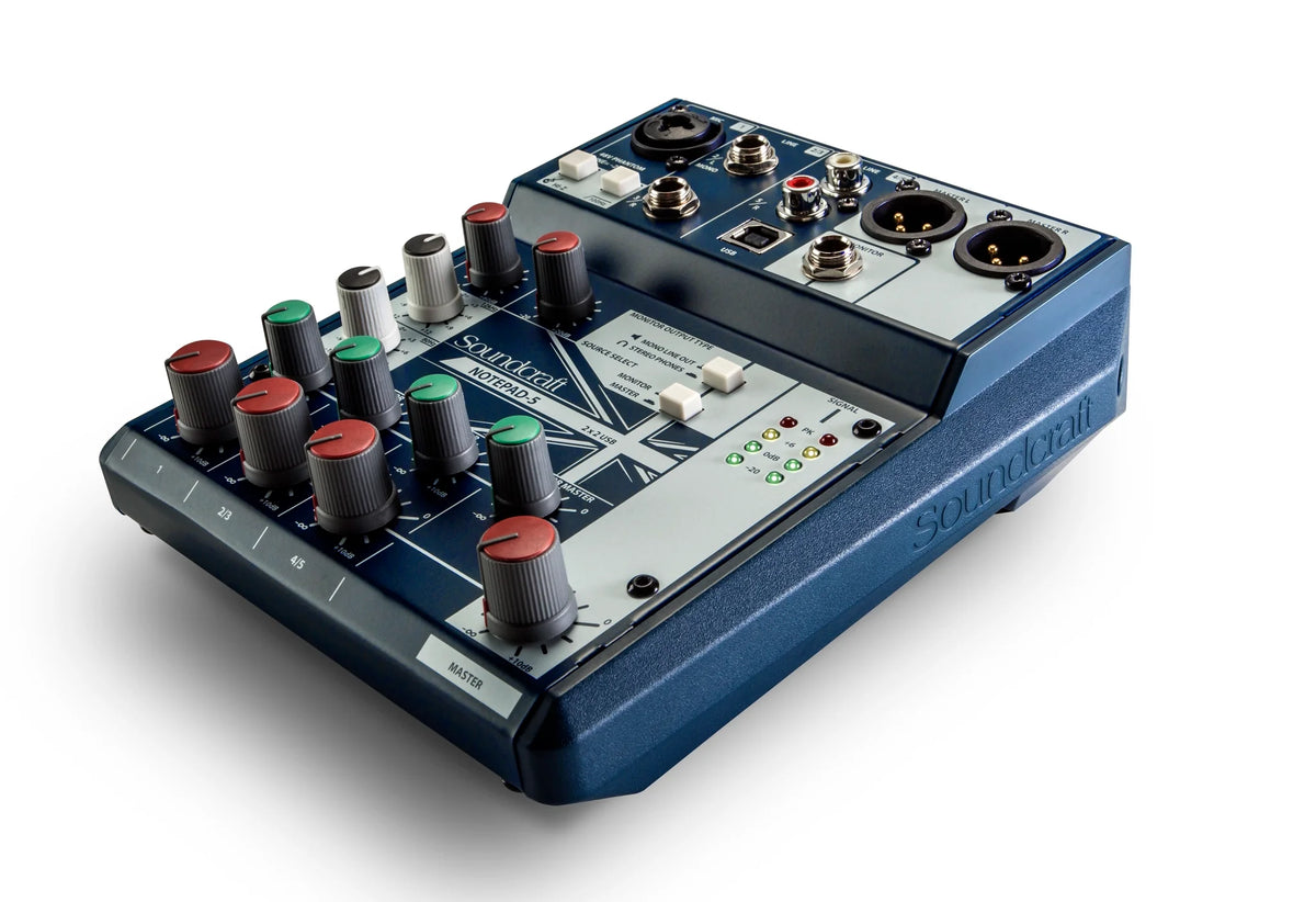 Soundcraft Notepad-5 Analog Mixing Console with USB