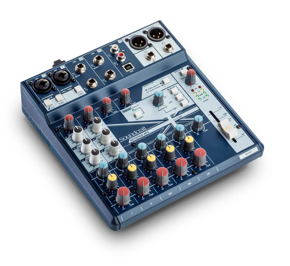 Soundcraft Notepad-8FX Analog Mixing Console with USB and Lexicon Effects
