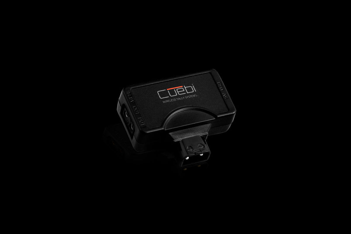 Cuebi D-Tap to USB Adapter, Powers Cuebi Wireless Tally Lights from a Camera D-Tap Connector