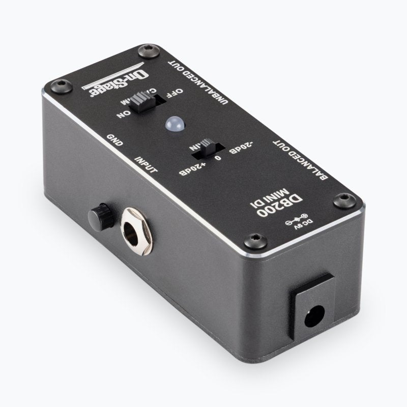 On-Stage DB200, Mini DI Box, Black