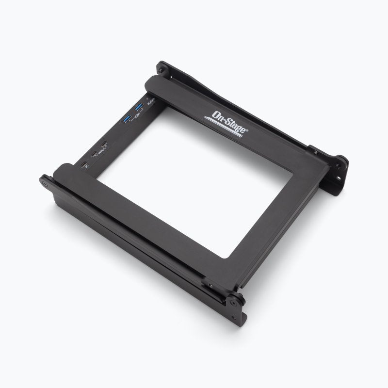 On-Stage LPT8000, Laptop Stand with USB Hub, 11 lbs. Weight Capacity, Black, Includes USB Charging cable, Instructions