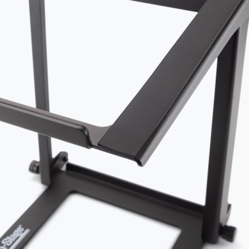 On-Stage LPT8000, Laptop Stand with USB Hub, 11 lbs. Weight Capacity, Black, Includes USB Charging cable, Instructions