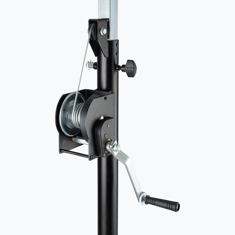 On-Stage LS9900B, Crank-Up Lighting Stand, Height Adjustment 74"-157.5", 220 lbs. Weight Capacity