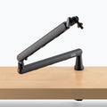 On-Stage MBS-LP1, Low-Profile Broadcast Boom Arm, 3.5 lb Weight Capacity, Black, Includes Cable-management Clips and camera-mount Adapter