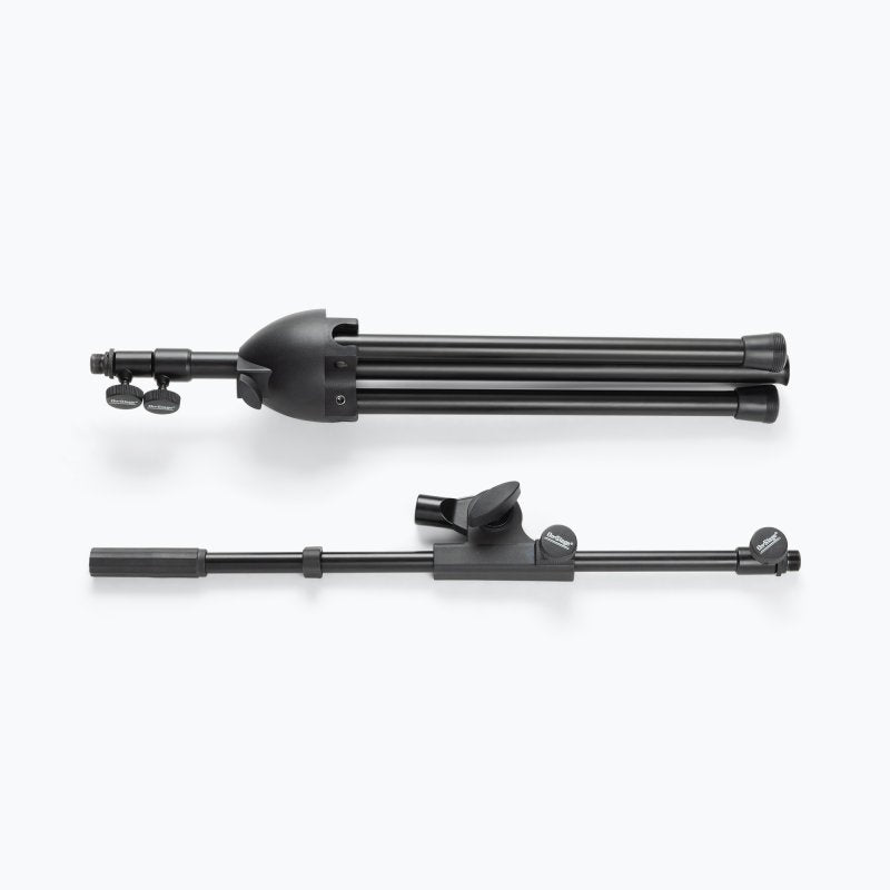 On-Stage MS500, Travel Mic Stand, Height Adjustment 22"- 57", 19.5" - 35" Boom, Black, Includes Drawstring Bag