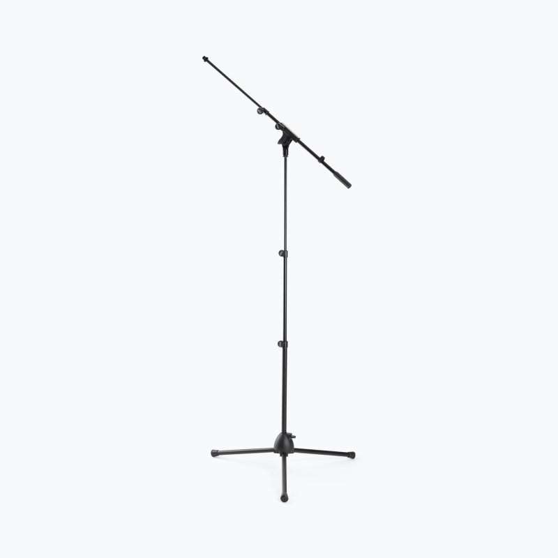 On-Stage MS500, Travel Mic Stand, Height Adjustment 22"- 57", 19.5" - 35" Boom, Black, Includes Drawstring Bag