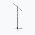 On-Stage MS7550, One-Handed Boom Mic Stand with Tripod Base, Height Adjustment 46.5"-72.8", 18.7"-33.1" Boom, 27.2" Base Spread, Steel Construction, 5/8"-27 Threading