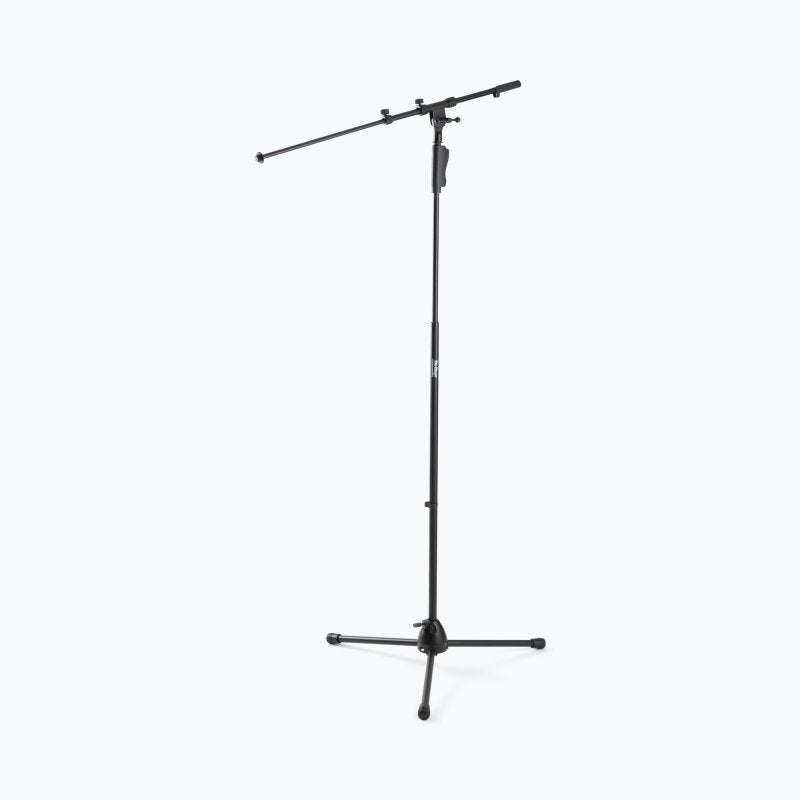 On-Stage MS7550, One-Handed Boom Mic Stand with Tripod Base, Height Adjustment 46.5"-72.8", 18.7"-33.1" Boom, 27.2" Base Spread, Steel Construction, 5/8"-27 Threading