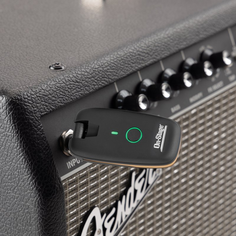 On-Stage RGWS1, Rechargeable Guitar Wireless System, Connects Your Guitar to an amp, a pedalboard, or a Soundboard Without, Also Works with Your Instruments and Devices That Have a mini-plug
