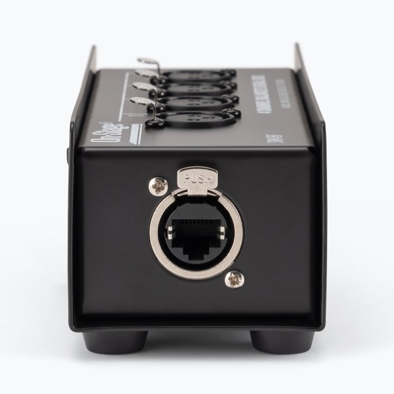 On-Stage OSPRO-SNK4BF, Production-Grade Snake Signal Box Female, Consolidates Four of Your XLR Connections Into One Ethernet Cable, Route Signals in Either Direction