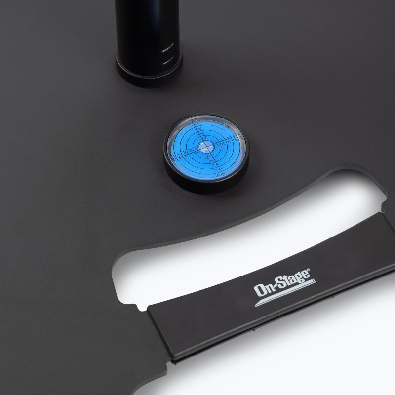 On-Stage SS8000, Production-Grade Speaker/Lighting Stand, Height Adjustment 55.51 - 98.42 in, 65 lb Weight Capacity, Steel with Metal Knob Material, Black, Includes 38mm Speaker Adapter, M10x35mm Bolt and Washer