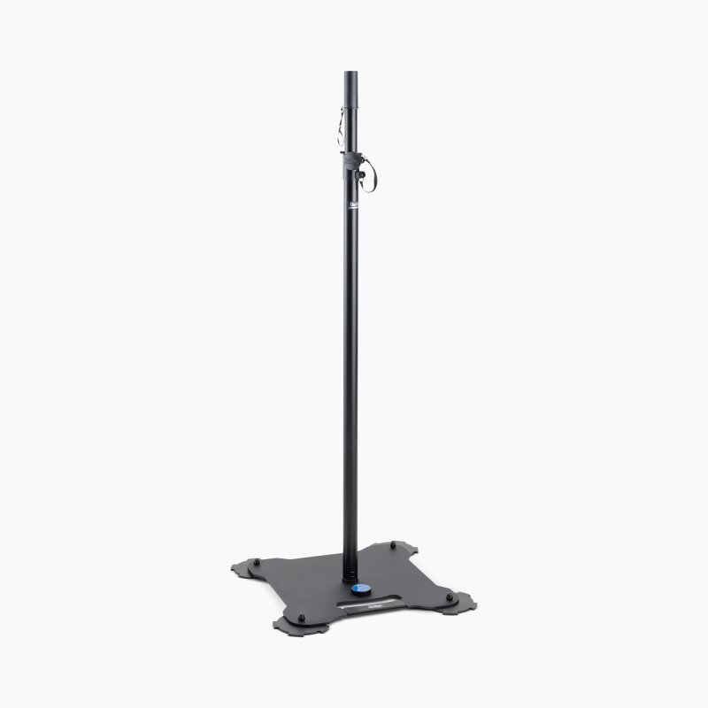 On-Stage SS8000, Production-Grade Speaker/Lighting Stand, Height Adjustment 55.51 - 98.42 in, 65 lb Weight Capacity, Steel with Metal Knob Material, Black, Includes 38mm Speaker Adapter, M10x35mm Bolt and Washer