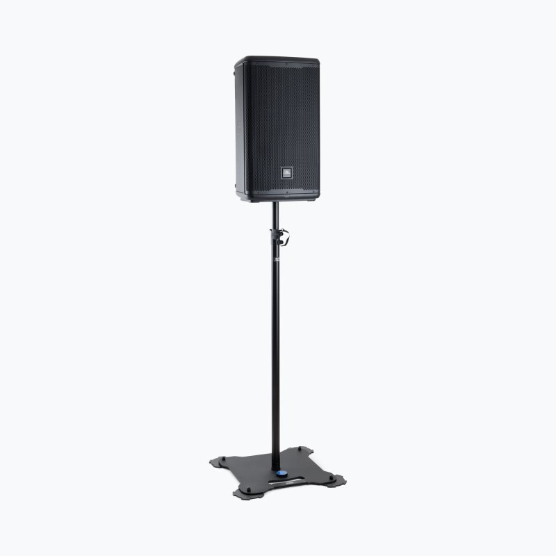 On-Stage SS8000, Production-Grade Speaker/Lighting Stand, Height Adjustment 55.51 - 98.42 in, 65 lb Weight Capacity, Steel with Metal Knob Material, Black, Includes 38mm Speaker Adapter, M10x35mm Bolt and Washer