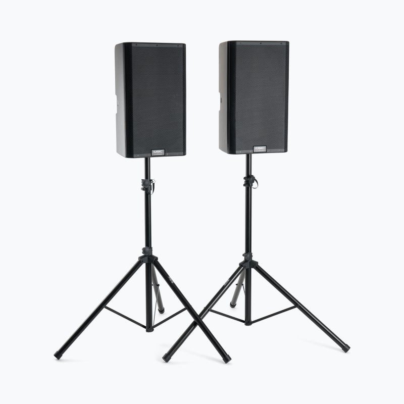 On-Stage SSP7650, Speaker Stand Pack with Bag, Height Adjustment 43" to 72", 100 lb Weight Capacity, 32" to 48" Base Spread, Includes Carry Bag