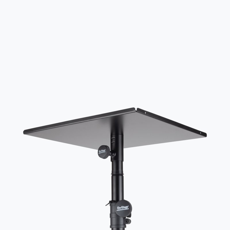 On-Stage SST1000, Speaker Stand Tray, 30 lb Weight Capacity, Steel/EVA Construction, Black, Includes Hex Wrench