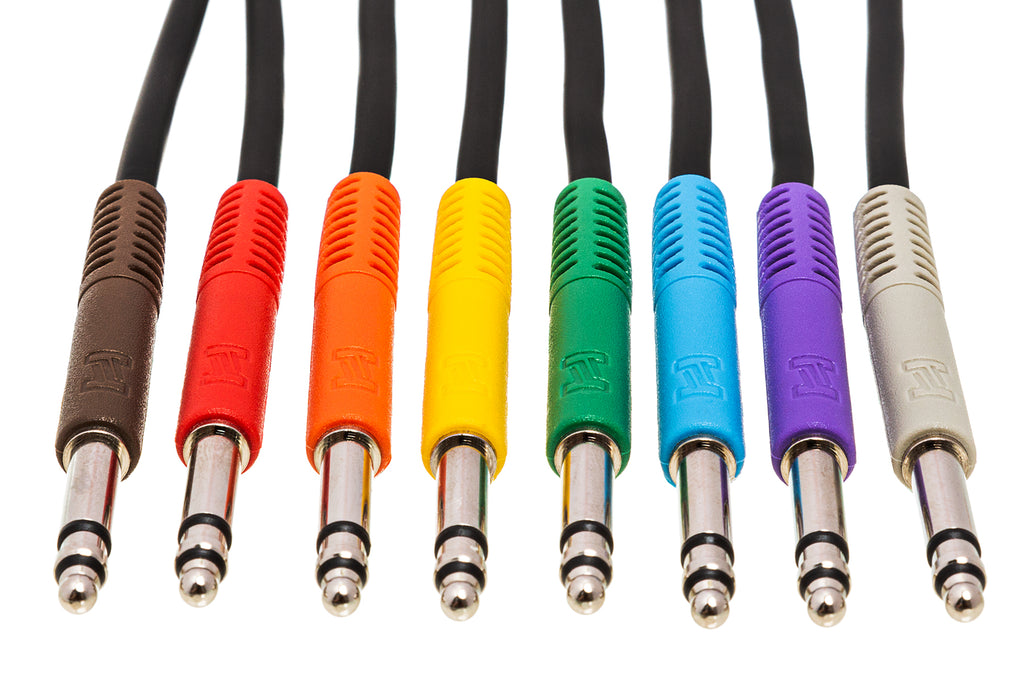 HOSA - Balanced Patch Cables, TT TRS to Same, 1 ft