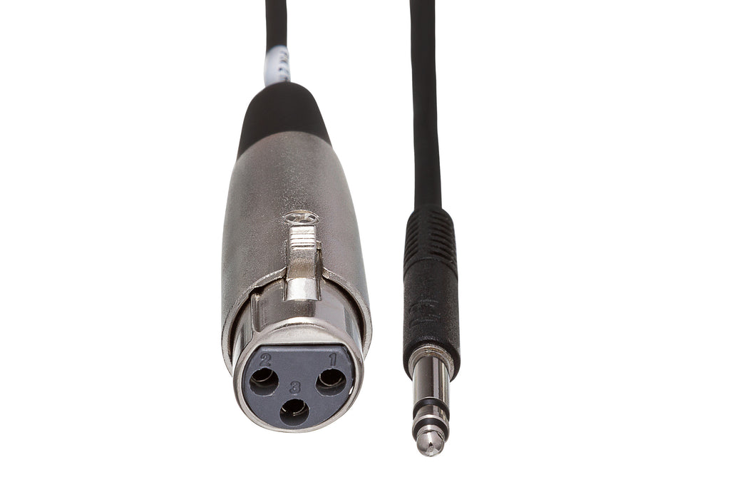 HOSA - Balanced Interconnect, XLR3F to TT TRS, 3 ft