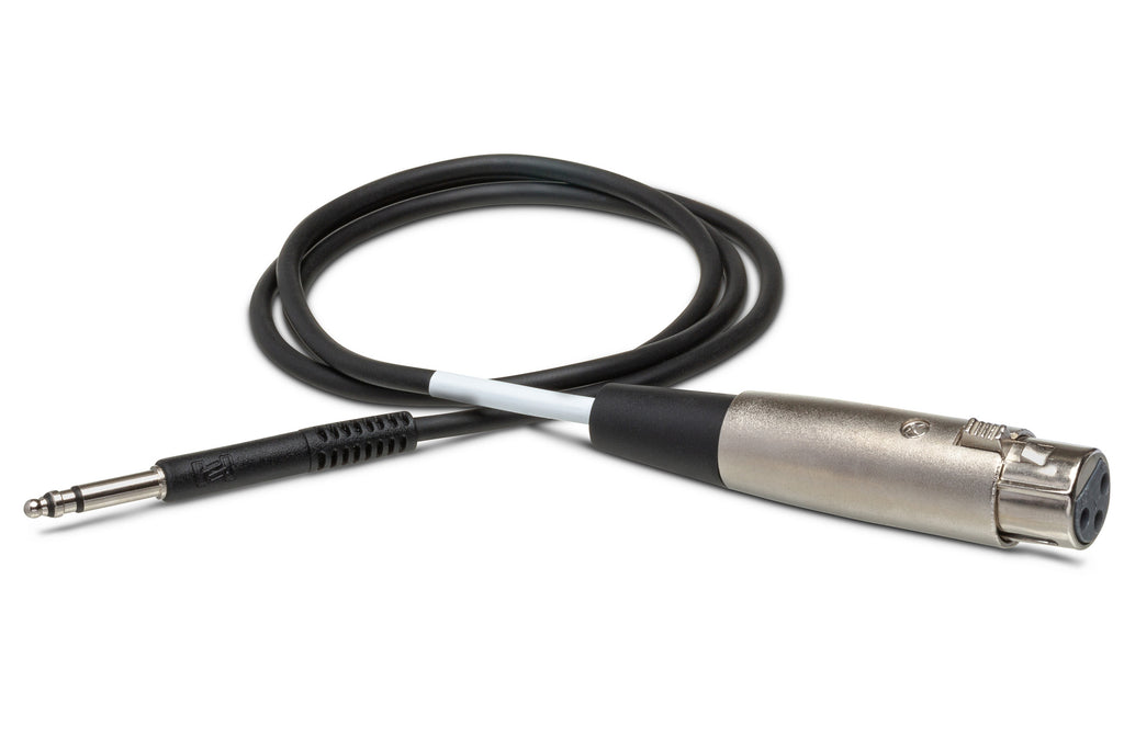 HOSA - Balanced Interconnect, XLR3F to TT TRS, 3 ft